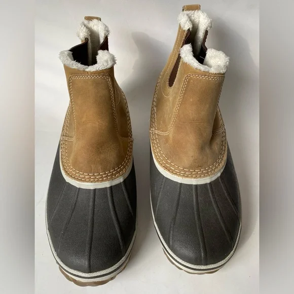 Eddie Bauer Hunt PAC Slip on Boots Wheat Tan Brown Size 10 Duck Waterproof - Picture 5 of 15